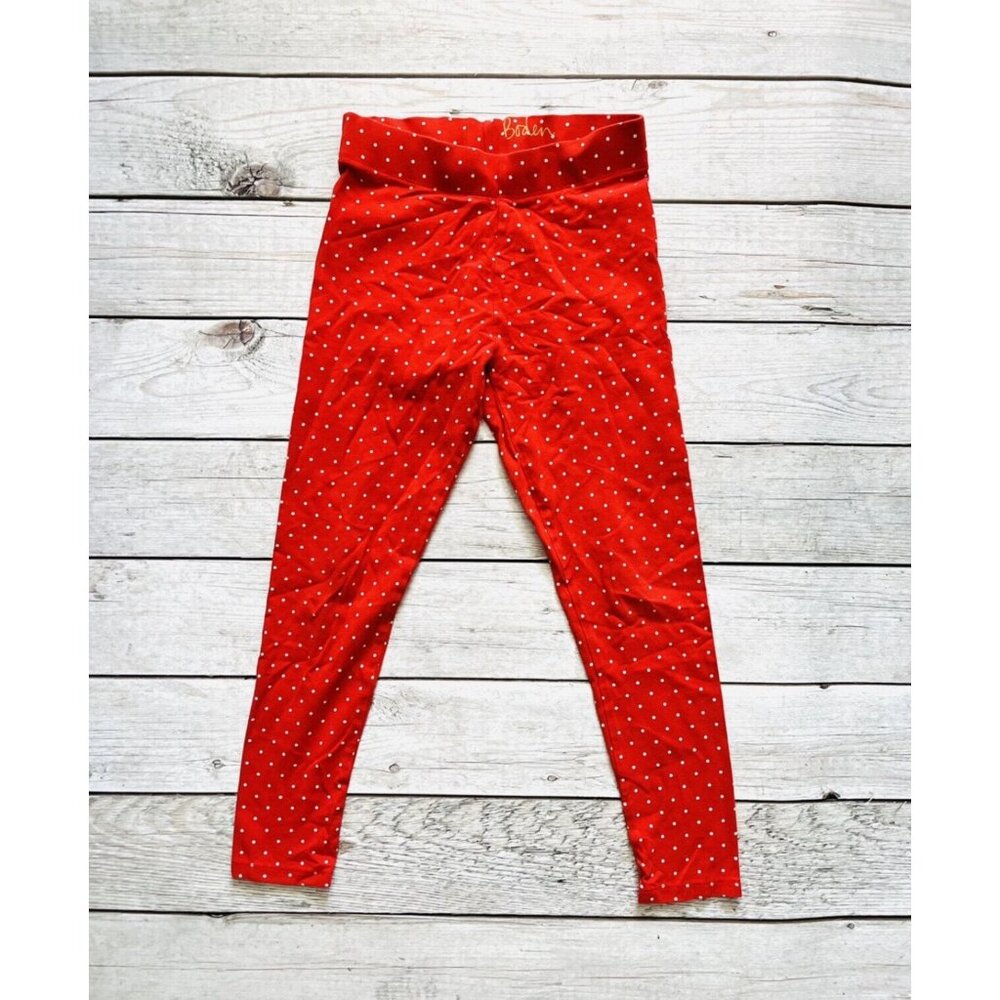 Mini Boden Red Polka Dot Leggings